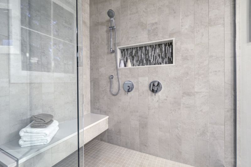 Walk-In Shower with Built-In Bench